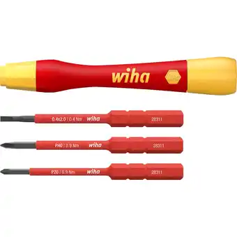Netto Marken-Discount Wiha Schraubendreher Schraubendreher mit Bithalter-Set PicoFinish electric slimVario Angebot