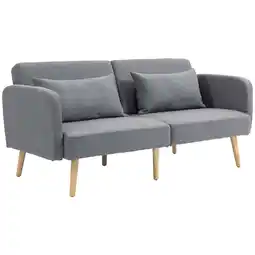 Netto Marken-Discount HOMCOM Schlafsofa Polyester, Gummibaumholz Angebot