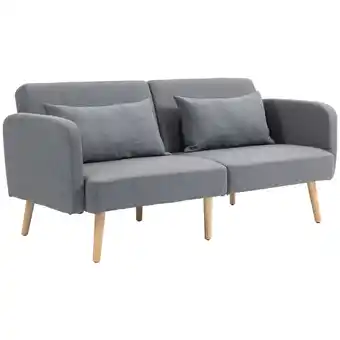 Netto Marken-Discount HOMCOM Schlafsofa Polyester, Gummibaumholz Angebot