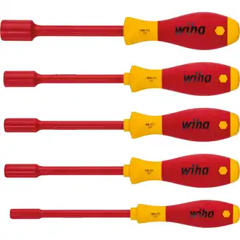 Netto Marken-Discount Wiha Schraubendreher Steckschlüssel-Schraubendreher-Set SoftFinish electric, 5-teilig Angebot