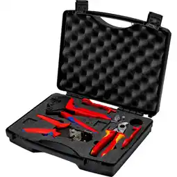Netto Marken-Discount Knipex Werkzeug-Set Werkzeugkoffer Photovoltaik, für Solar-Steckverbinder MC4 Angebot