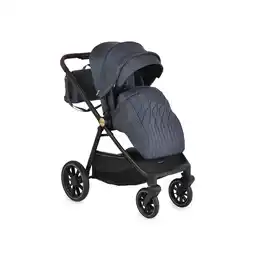 Netto Marken-Discount Cangaroo Kombikinderwagen Celebrity 2 in 1 Stoßdämpfer PU-Rollen Wickeltasche dunkelgrau Angebot