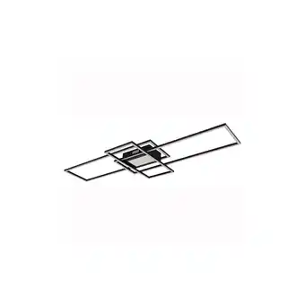 Netto Marken-Discount LED Deckenleuchte, Metall, Schwarz, Dimmbar, Fernbedienung Angebot