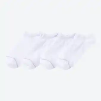 NKD Damen-Sneaker-Socken mit Glitzerstreifen, 4er-Pack Angebot
