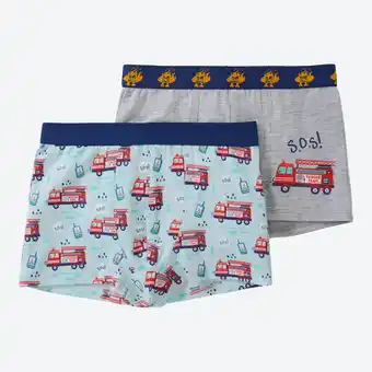 NKD Kinder-Jungen-Retroshorts mit Feuerwehr-Aufdruck, 2er-Pack Angebot