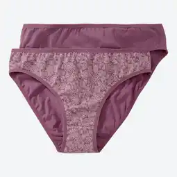 NKD Damen-Minislip mit hohem Baumwollanteil, 2er-Pack Angebot