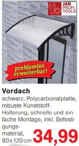 Wiglo Wunderland JAN PROFI TOOLS Vordach Angebot