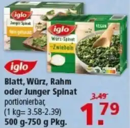 Multi Markt iglo Blatt, Würz, Rahm oder Junger Spinat Angebot