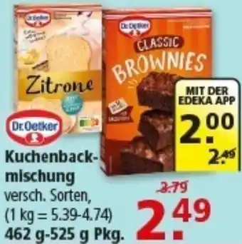 Multi Markt Dr. Oetker Kuchenbackmischung Angebot