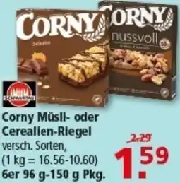 Multi Markt Corny Müsli oder Cerealien-Riegel Angebot