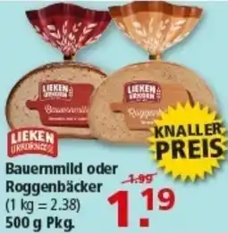 Multi Markt LIEKEN Bauernmild oder Roggenbäcker Angebot