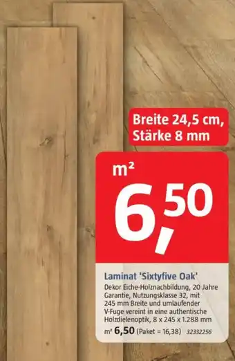 Bauhaus Laminat 'Sixtyfive Oak' Angebot