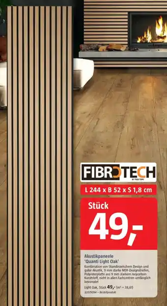 Bauhaus Akustikpaneele 'Quanti Light Oak' Angebot