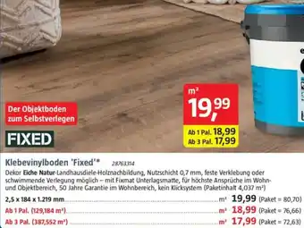 Bauhaus Klebevinylboden 'Fixed' Angebot