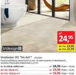 Bauhaus Vinylboden SPC 'Tile Asti' Angebot