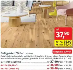 Bauhaus Fertigparkett 'Eiche' Angebot