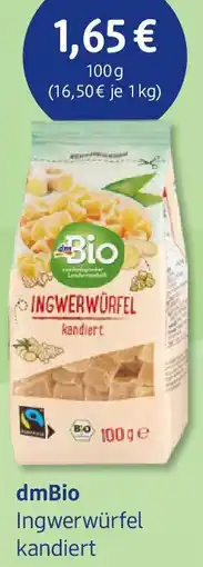 dm drogerie dmBio Ingwerwürfel kandiert Angebot