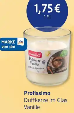 dm drogerie Profissimo Duftkerze im Glas Vanille Angebot