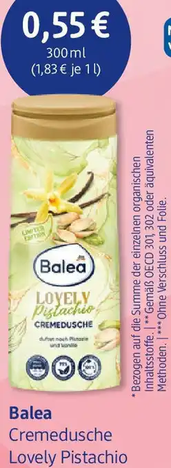 dm drogerie Balea Cremedusche Lovely Pistachio Angebot