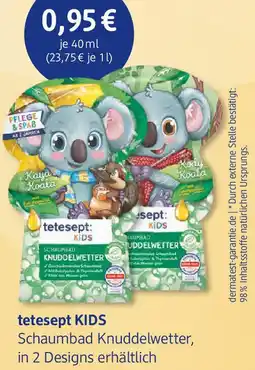dm drogerie tetesept KIDS Schaumbad Knuddelwetter Angebot