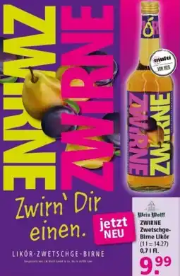 Multi Markt Wein Wolff ZWIRNE Zwetschge Birne Likör Angebot