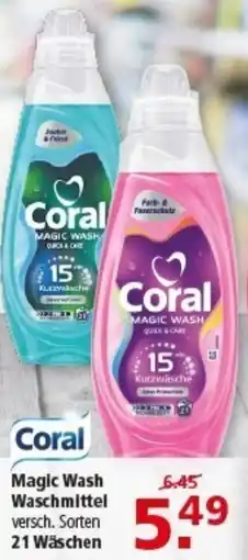 Multi Markt Coral Magic Wash Waschmittel Angebot