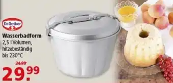 Multi Markt Dr.Oetker Wasserbadform Angebot