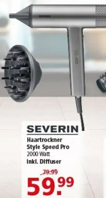 Multi Markt SEVERIN Haartrockner Style Speed Pro Angebot