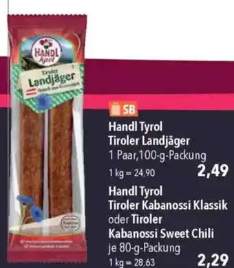 CITTI Markt Handl Tyrol Tiroler Landjäger Angebot