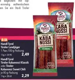 CITTI Markt Handl Tyrol Tiroler Kabanossi Klassik oder Tiroler Kabanossi Sweet Chili Angebot