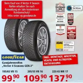 Multi Markt GOOD YEAR Ganzjahresreifen „Vector 4 Seasons GEN-3" Angebot