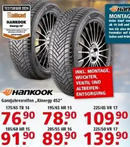 Multi Markt Hankook Ganzjahresreifen „Kinergy 4S2" Angebot