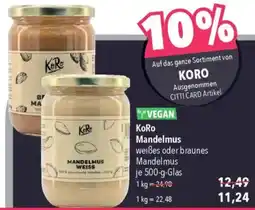 CITTI Markt KORO Mandelmus Angebot