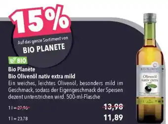 CITTI Markt Bio Planète Bio Olivenöl nativ extra mild Angebot