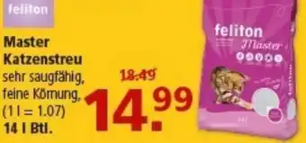 Multi Markt Feliton Master Katzenstreu Angebot