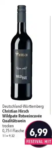 CITTI Markt Christian Hirsch Wildpate Rotweincuvée Qualitätswein Angebot
