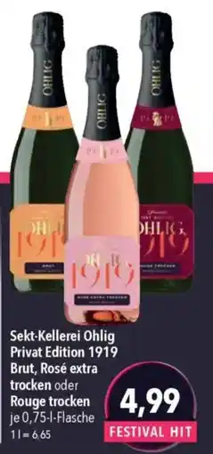 CITTI Markt Sekt-Kellerei Ohlig Privat Edition 1919 Angebot