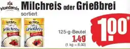 Edeka Mondamin Milchreis oder Grießbrei Angebot