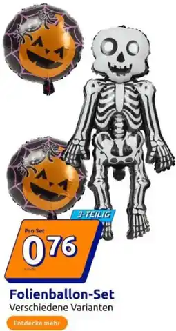 Action Folienballon-Set Angebot