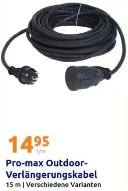 Action Pro-max Outdoor Verlängerungskabel Angebot