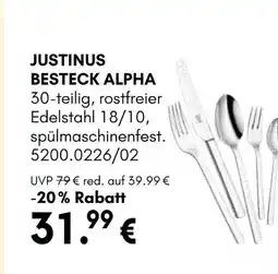 Hardeck Justinus besteck alpha Angebot