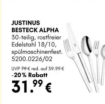 Hardeck Justinus besteck alpha Angebot
