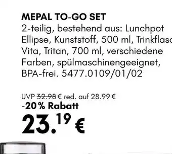 Hardeck Mepal to-go set Angebot