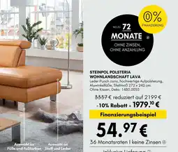 Hardeck Steinpol polsteria wohnlandschaft lava Angebot