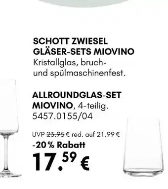 Hardeck Schott zwiesel allroundglas-set miovino Angebot