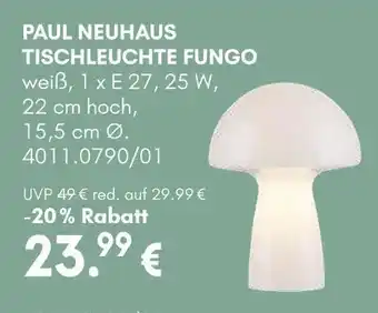 Hardeck Paul neuhaus tischleuchte fungo Angebot