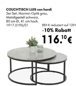 Hardeck Hardi couchtisch luis Angebot