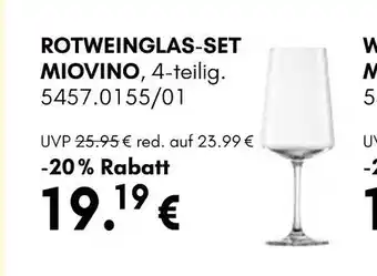 Hardeck Schott zwiesel rotweinglas-set miovino Angebot