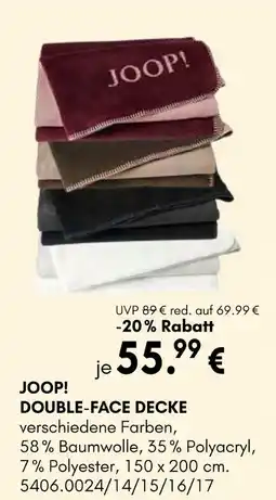 Hardeck Joop! double-face decke Angebot