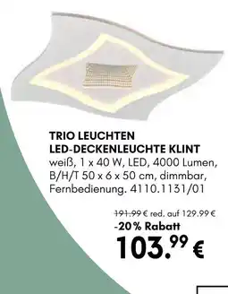 Hardeck Trio leuchten led-deckenleuchte klint Angebot